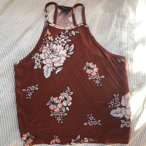 halter cropped tank top🦋